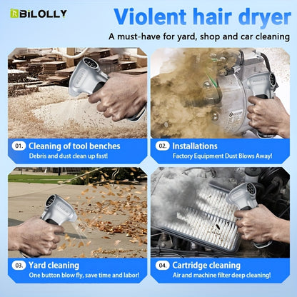 Electric Air Duster 150000RPM 200W Cordless Blower Keyboard Cleaner 8000mAh